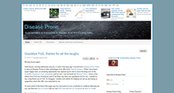 Desktop Screenshot of diseaseprone.fieldofscience.com